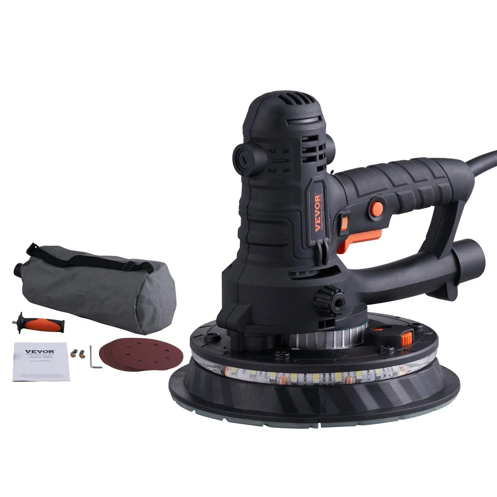【SummerFinds】VEVOR Drywall Sander 800W Brush Motor 1200-2300RPM Variable Speed & Auto Vacuum