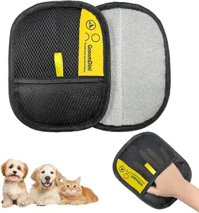 Static Hair Remover Gloves for Cat Grooming & Spill Proof Cleaning Reusable Electrostatic Pet Hair Removal Glove for Carpets Couches Clothing Furniture Cleaning