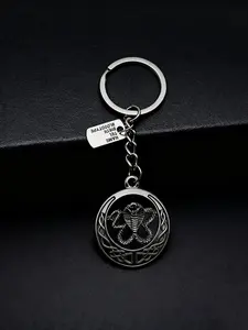 1 piece of hip hop retro circular retro snake keychain suitable for both men and women an excellent choice for gifting