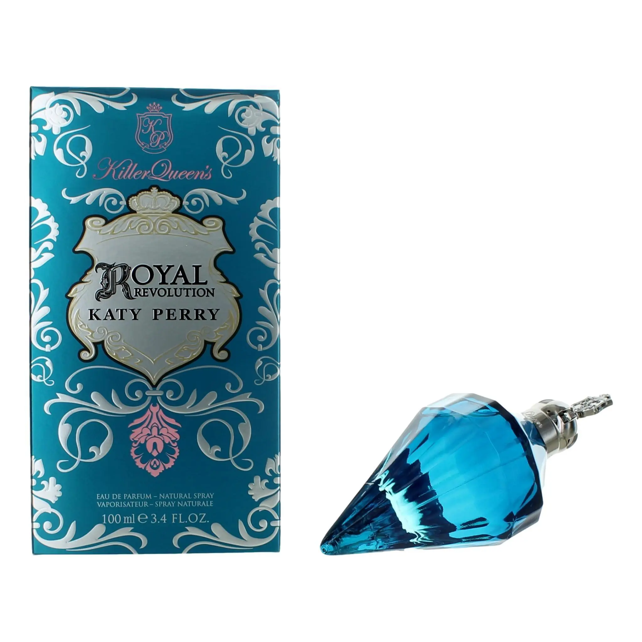 Katy Perry Royal Revolution Women's EDP Perfume Spray - 3.4 fl oz (3 to 3.9 fl oz range), Spray Bottle, Long-Lasting Dreamy Floral Musk Scent for Daily Wear