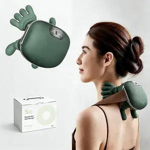 Electric Massager with Shiatsu Kneading Nodes - Deep Tissue Massager for Muscle Tension Relief, Neck Shoulder Relaxer, Low-Voltage Device Suitable for Neck/Shoulder/Back, Compact & Lightweight Massager for Office Use, Ideal for Athletes & Seniors