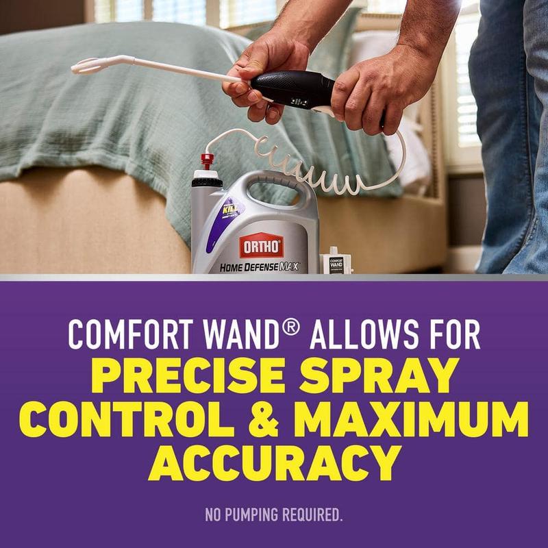 Home Defense Max Bed Bug, Flea and Tick Killer 1 gal. Indoor Spray Bedbug, Flea and Tick Killer with Comfort Wand