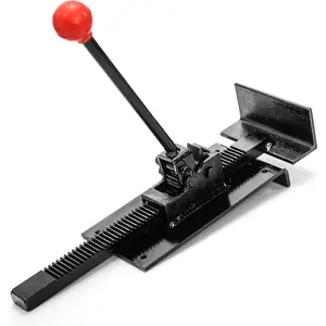 Professional Hardwood Flooring Jack and Positioning Tool, for Straightening and Installing Laminate, Hardwood, and Wood Tile Floors Without Pry Bars or Crowbars, Black