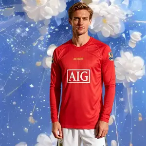 07-08 Champions League Retro Long Sleeve CR 7Soccer Jersey