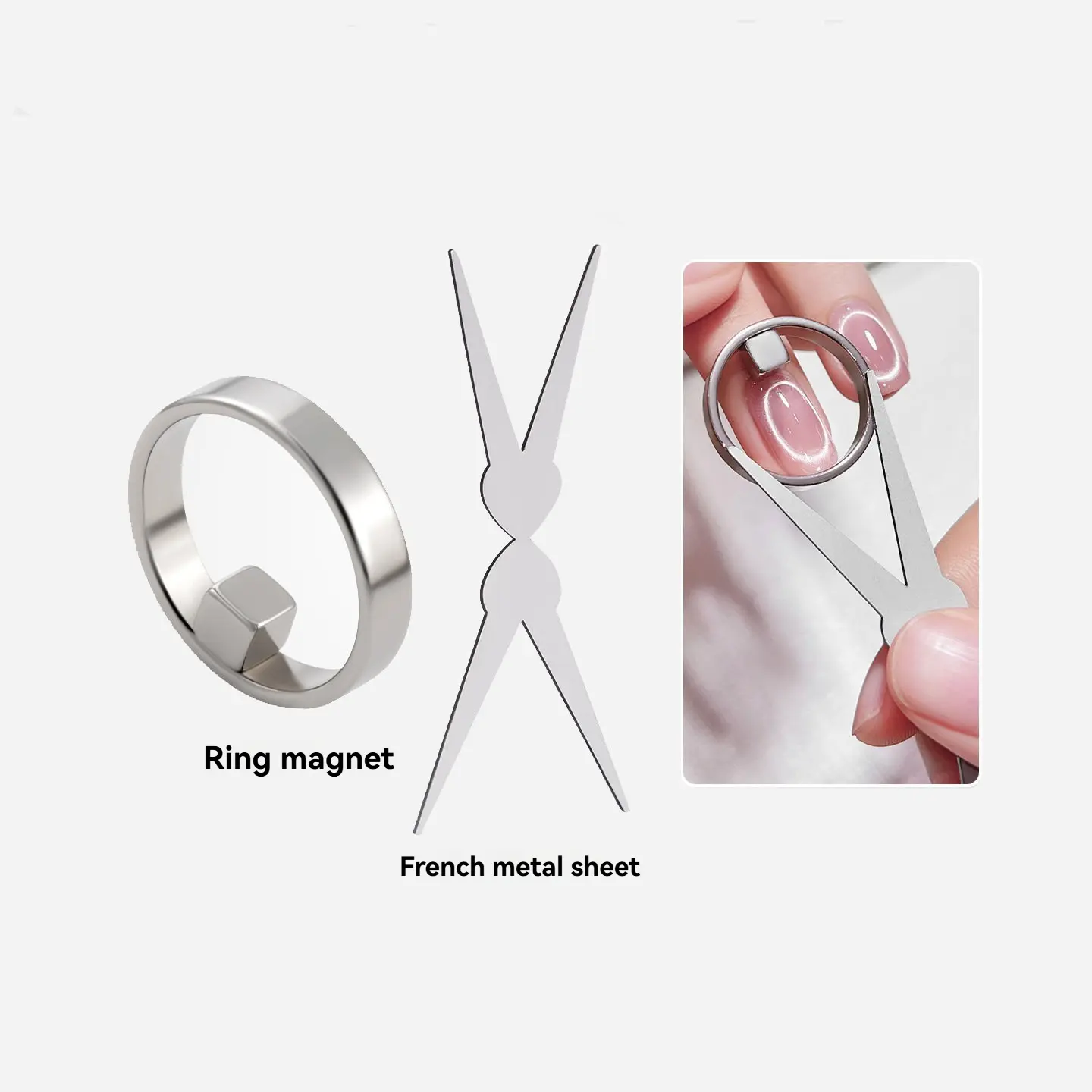 Glass Bead Cat Eye Nail Art Magnet Stick - Compact Nail Care Tool with Steady Finger Grip, Super Light-Attracting for Gel Polish, Salon & DIY Manicure Use, Manicure Supplies