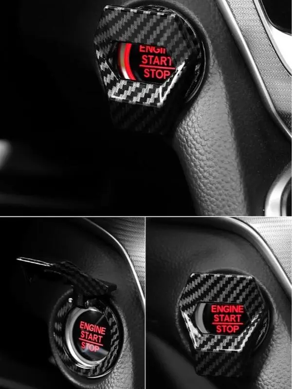 SAANY Lambo Fighter Jet Style Flip Up Ignition Cover | Metal Start Stop Button Cover, Car Enthusiast Gift