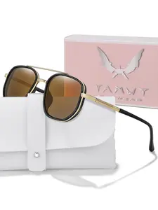 Polarized Aviator Sunglasses for Women Men With Polarized Lenses Glasses Case, Frames Sunglasses, Fashion Retro Casual Geometric Sun Protection Glasses, Sun Protective Eyewear, Gifts for Her Him Mother's Day, Father's Day, Birthday