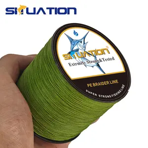 SIIUATION Ultra-Strong PE Braided Fishing Line,  500M/546YDS - 4-Strand Multi-Wire, Wear-Resistant, Smooth Long Casting up to 100 LB - Ideal for All Fishing Enthusiasts, Perfect Halloween Gift, Fishing Accessory