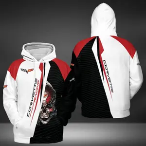 "Chevrolet-Corvette" C6 Skull Top Men's Racing Hoodie Gift Hoodie Size S-5XL