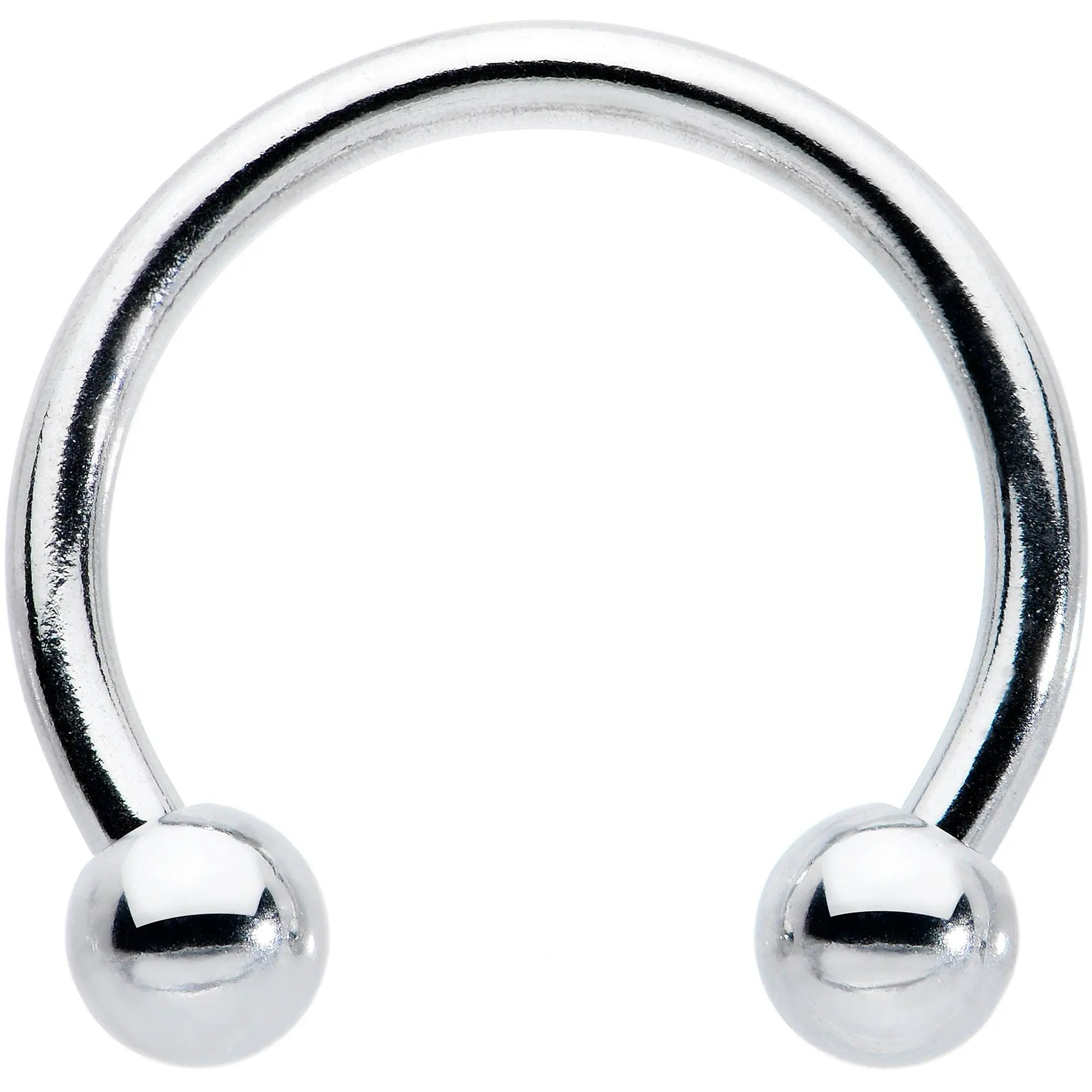 16G STEEL HORSE SHOE Circular Barbell 3/8 3mm