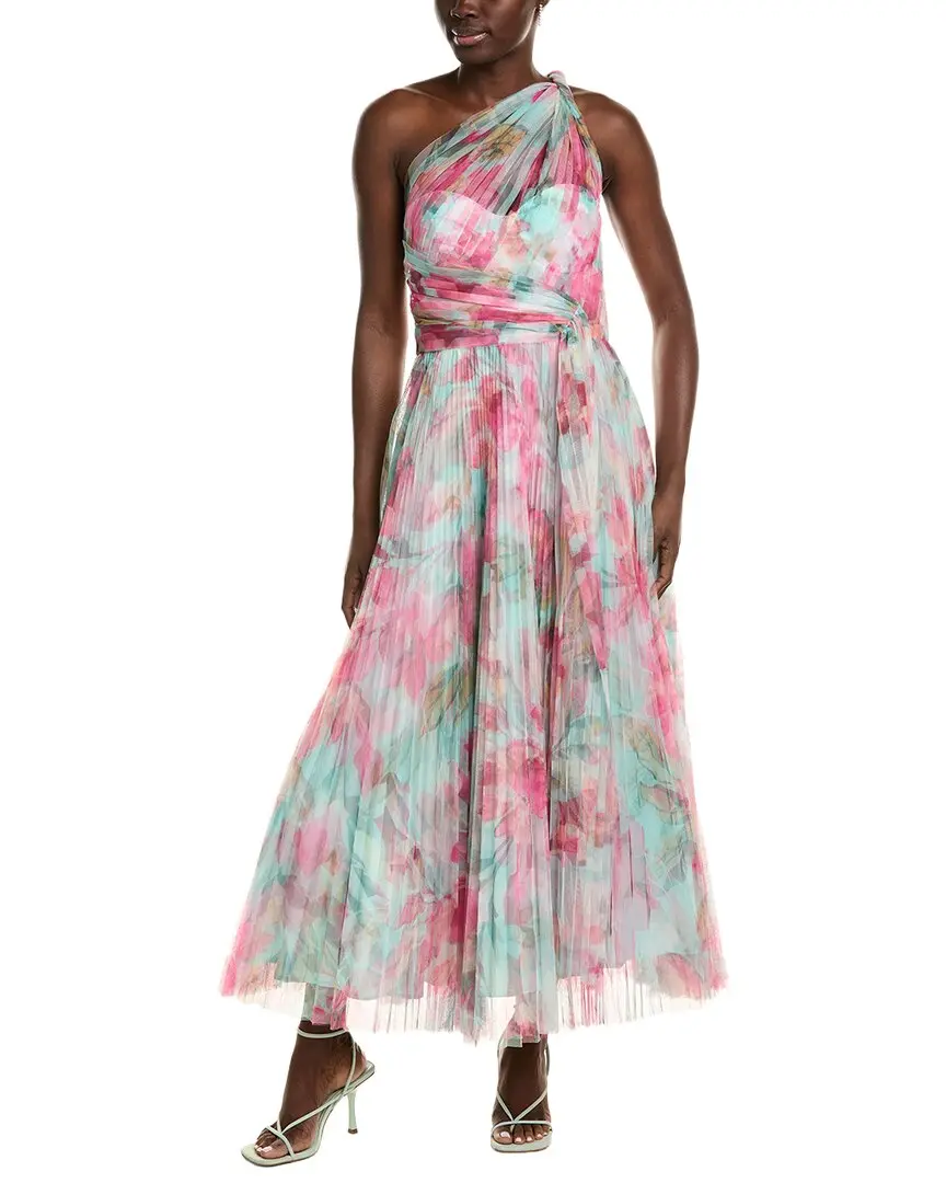 Hutch Philippa Pleated Mesh Gown