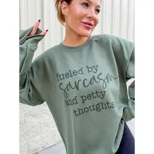 Thoughts Petty Graphic Pullover C.O.C
