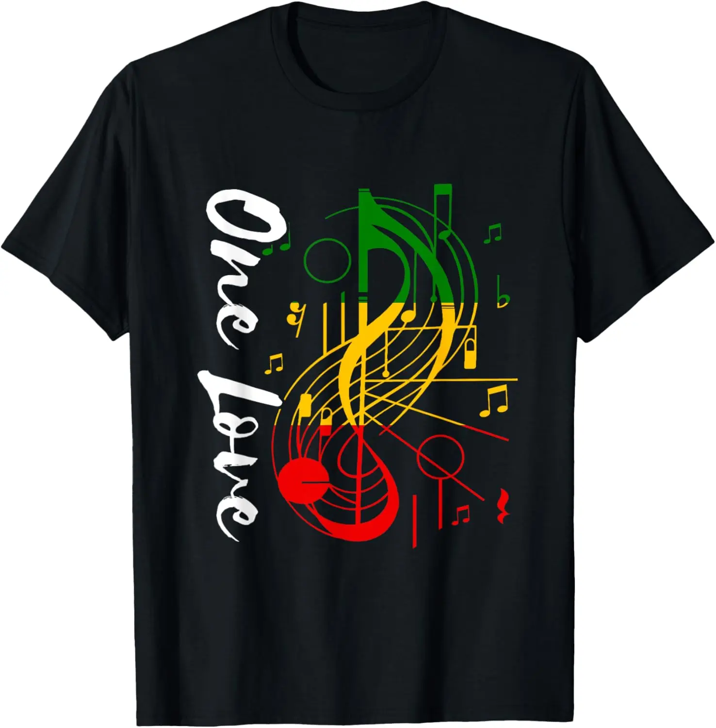 100% Cotton Top Reggae Rastafari One Pride Love Rastafarian Reggae Music T-Shirt
