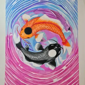 Yin Yang Koi Fish Drawing