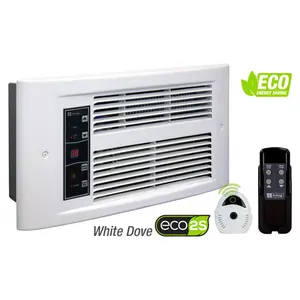 212 MAIN King Electric Px Eco Smart Wall Mount Heater - 208V, 1750W, High Power Output, White Dove, Remote Control, Auto Temp Regulation, Energy Save Function