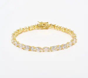 Diamonique Classics Fancy Cut Tennis Bracelet