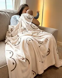 Boobie Blanket | Cozy Plush Breastfeeding Throw Blanket