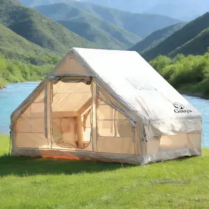 Inflatable Camping Tent for 4-8 Person, Quick Setup Blow Up Tents for Camping Adult, Waterproof Windproof Outdoor Shelter with UV Protection