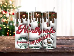 Arctic Elegance: North Pole Wonders Tumbler