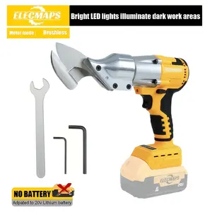ELECMAPS Metal Shear For Dewalt 20V Max Battery, Brushless Electric Metal Scissors For Cutting Stainless Sheet, Iron, Carpet, Leather, Cardboard