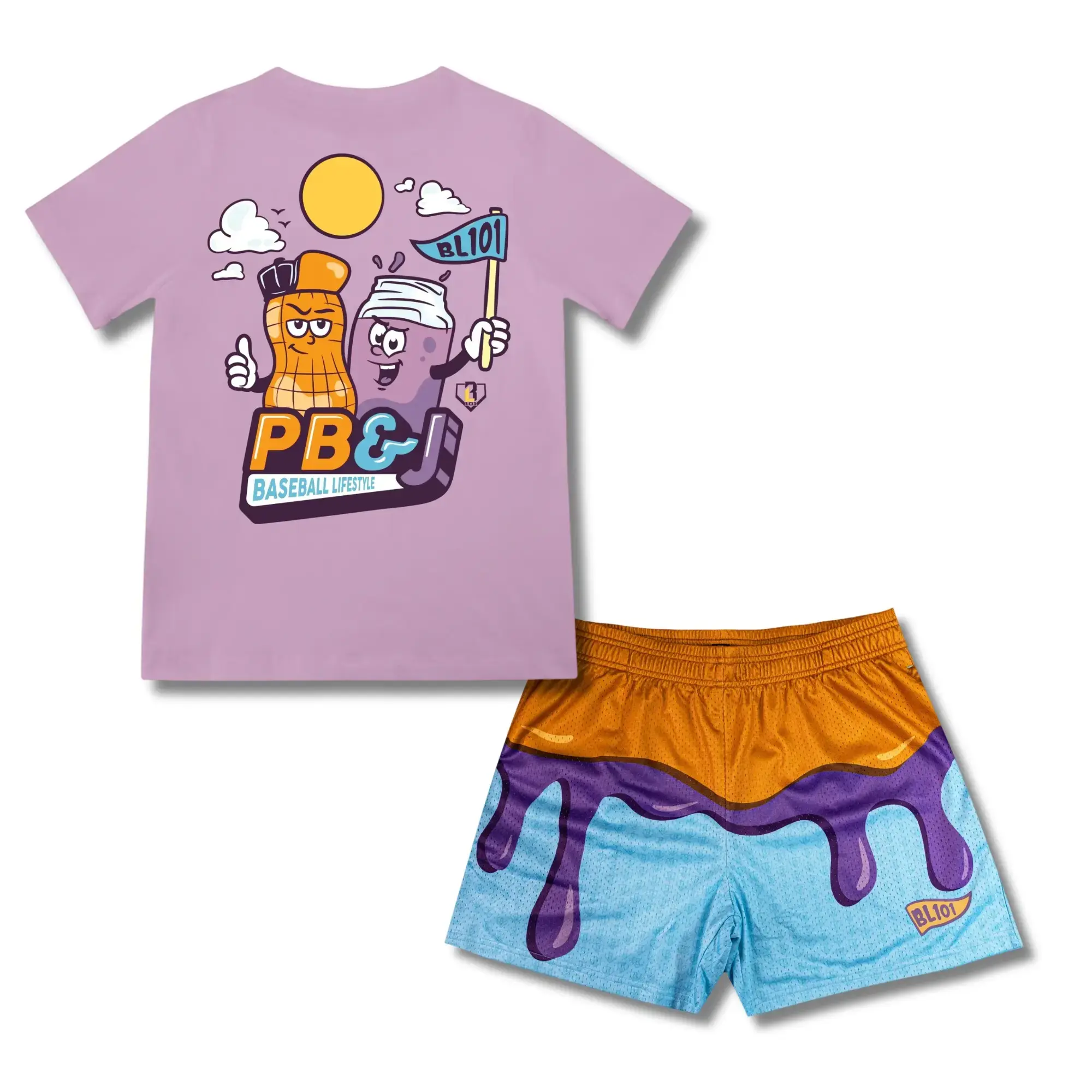 Baseball Lifestyle 101 - Perfect Pair Set | Youth & Adult Tee & Mesh Shorts