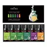 Scented Diffuser Oil Set - 6 Bottles x 10ml Essential Oils for Aromatherapy, Massage, Skincare & Home Cleaning - Tea Tree, Citronella, Rosemary, Eucalyptus, Lavender, Orange - Natural & Pure - Long Lasting Fragrance outdoorfun
