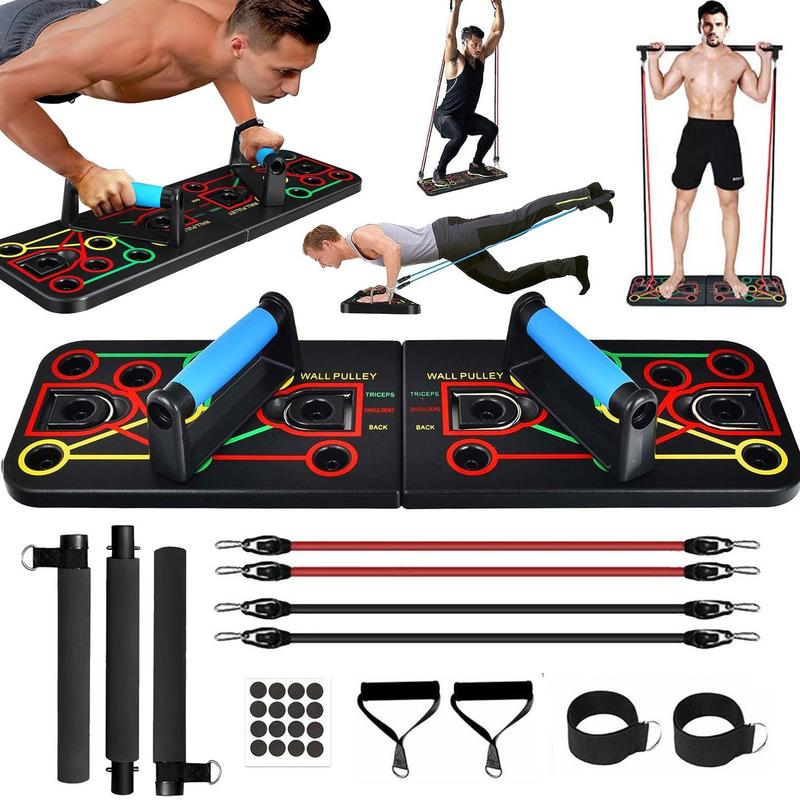 Push Up Board for Men & Women with Silicon Handles, Color Coded Muscle ...