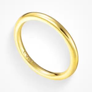 EVRY JEWELS Gold or Silver Plated Women's Hypoallergenic Effortless Ring