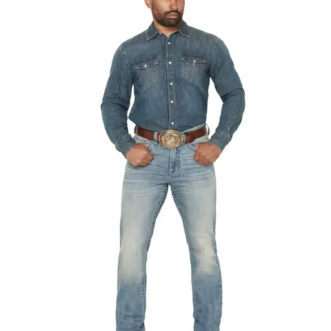 Cody James Men's Men'S Rattler Wash Wyatt Slim Bootcut Stretch Denim Jeans - Cjfa25j08-Mdw