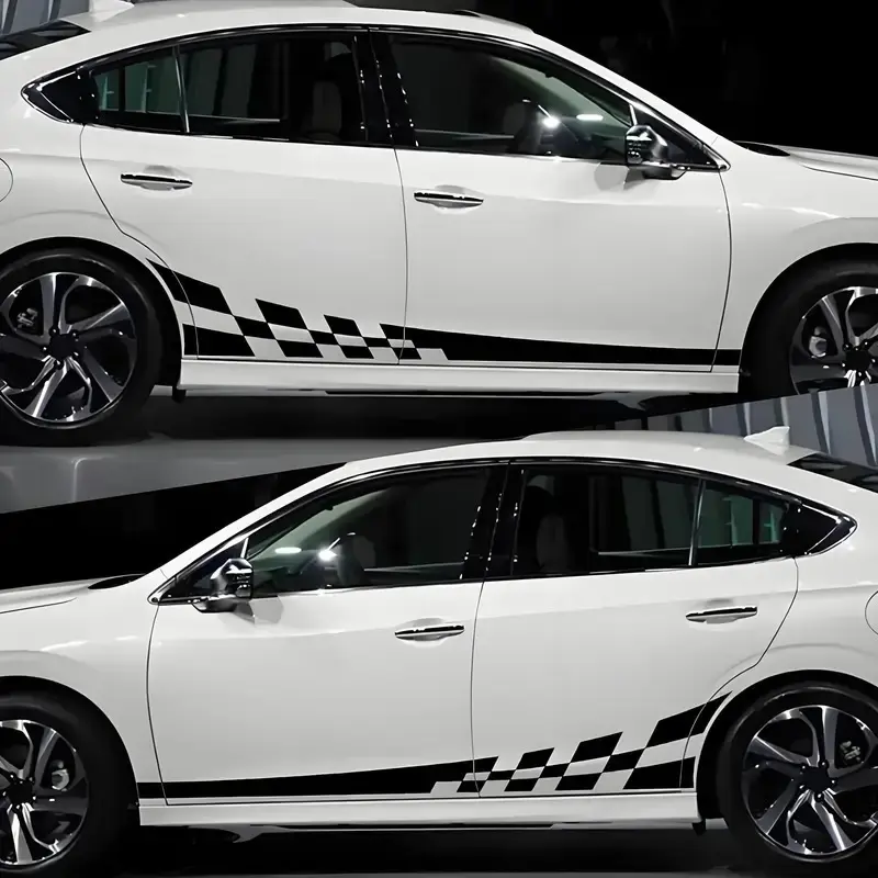 Car Body Side Line Sticker, Car Door Waistline Decal, Stylish Side Skirt Stripe Patch, Full Vehicle Decoration Accessory, Automotive Decoration, Car Decals, Universal Car Sticker, Decal For Cars, Car Accessories