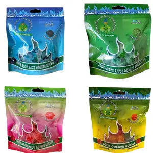 Four 4oz Packs (1 Pound) SOUR GUSHER BURSTS VARIETY Candy Snack