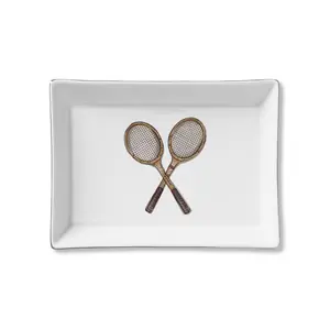 Ceramic Trinket Tray – Vintage Tennis