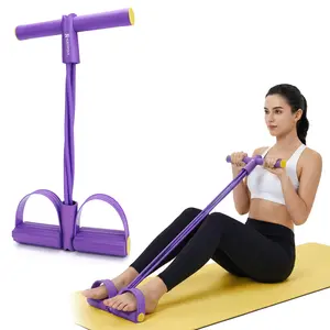 Multi-functional Resistance Band Fitness Set-4/6 Elastic Yoga Pedal Pull Bands,Full-Body Workout at Home Gym,Exercise Sit-up
