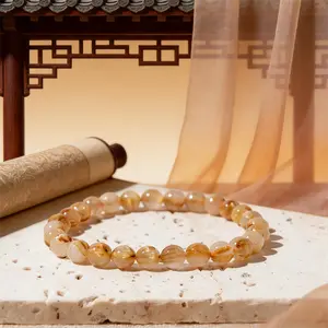 Premium Golden Rutile Quartz Eastern Minimalist Luxury Design