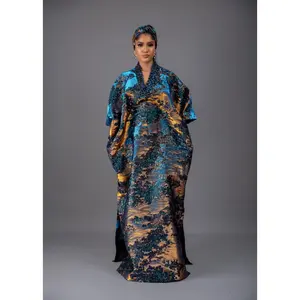 Awuke 2.0 Brocade Beaded Damask Boubou