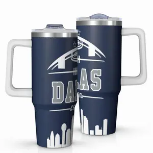 New Customizable DL water cup 40oz large-capacity stainless steel double-layer insulated cup, suitable for outdoor water bottles during travel, sports and the best gift for friends - Customer Favorite
