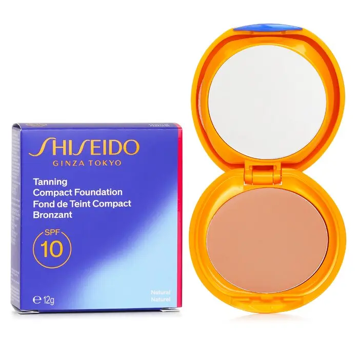 SHISEIDO Tanning Compact Foundation N - SPF10, Flawless, Glides on Smoothly, Moisture-Rich, Optimal Moisture Makeup for Natural Finish