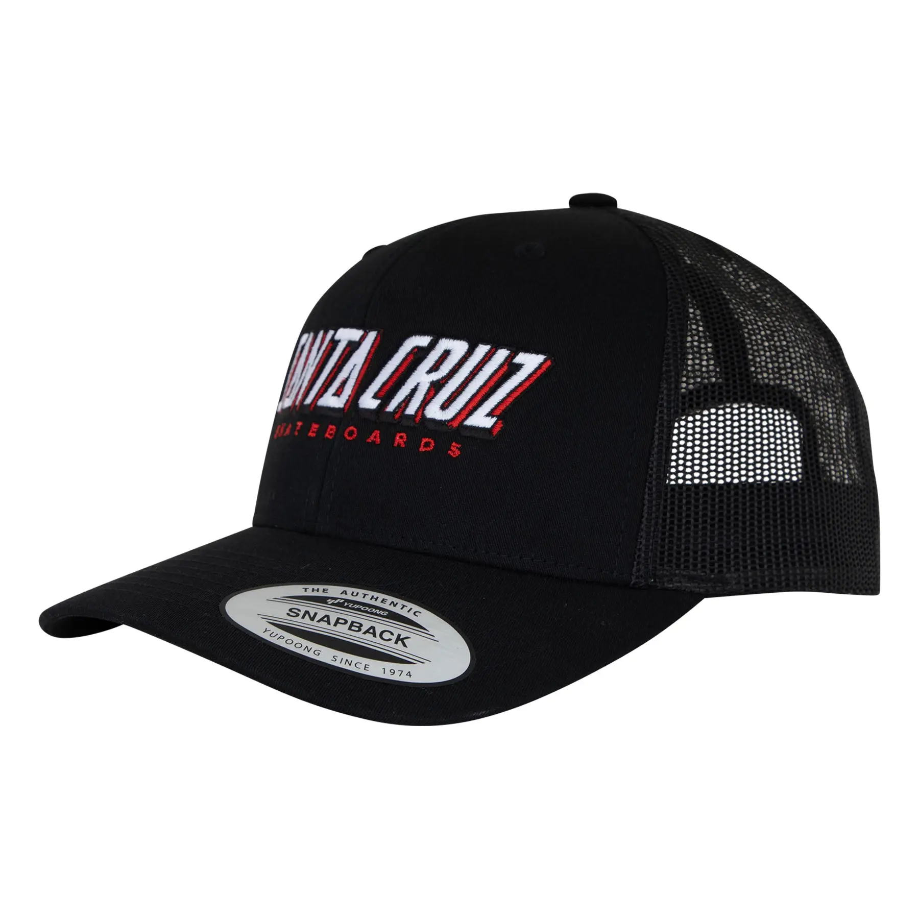 Big Strip Twill Snapback Baseball Cap, Structured 6 Panel Mid-Profile Flexfit Hat with Precurved Brim, Iconic Skateboard Style, Adjustable Strap Hats, Black Logo Hats