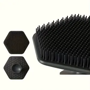 Men's Face Scrubber, Gentle Exfoliator Pad & Massager for Deep Cleansing, Fragrance-Free, Nonirritating Fabric, Skinfriendly Material, Ideal for Removing Dead Light Beige & Enhancing Shaving Experience, Facial Cleansing, Easy Grip