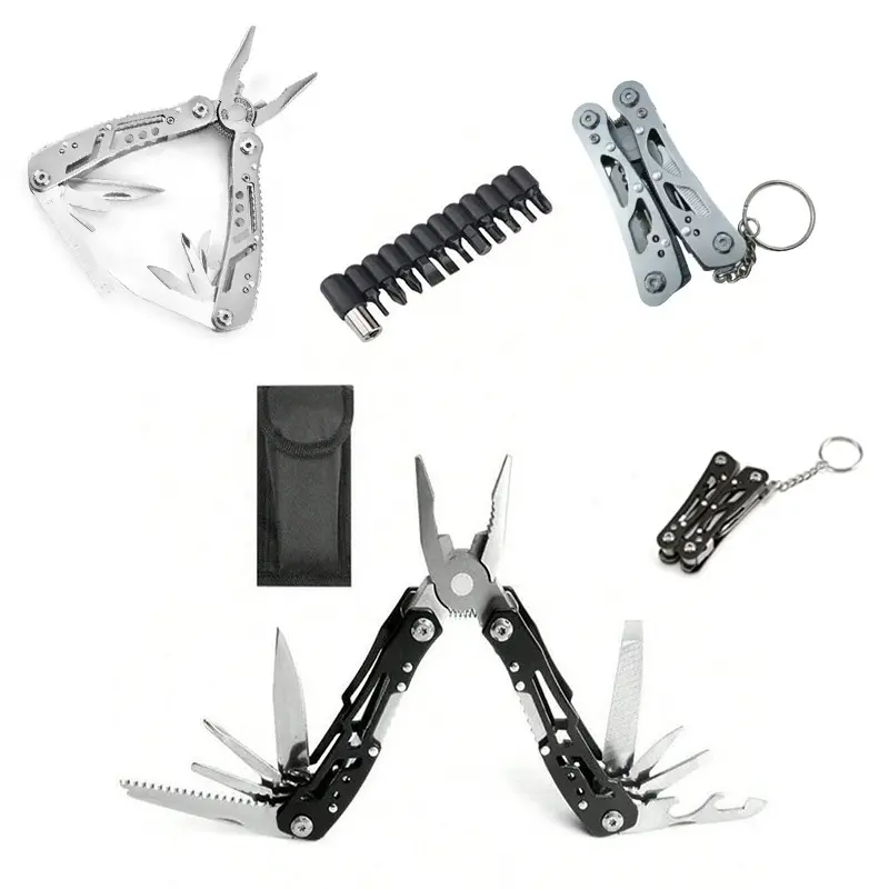 24-In-1 Multi-Purpose Universal Pliers, Multitools, Durable Anti-Slip Maintenance Tool, Durable Hand Tools, Outdoor Tools, Multifunctional Tool, Multipurpose Tool, Wire Cutting Function, Ideal for Survival Camping Hunting, Stainless Steel