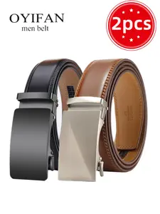 Men's Leather Belt Set, Ratchet Leather Belt, Customizable Design, Comfortable Fit, Durable & Versatile Accessory, Ideal Gift for Him, Perfect for Formal Wear