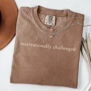 Motivationally Challenged Shirt, Procrastination Shirt, Lazy Sweatshirt, Unmotivated Person Shirt, Lack of Energy Shirt