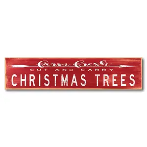 Courtside Market Farm Fresh Christmas Trees 7x30 Porch Sign