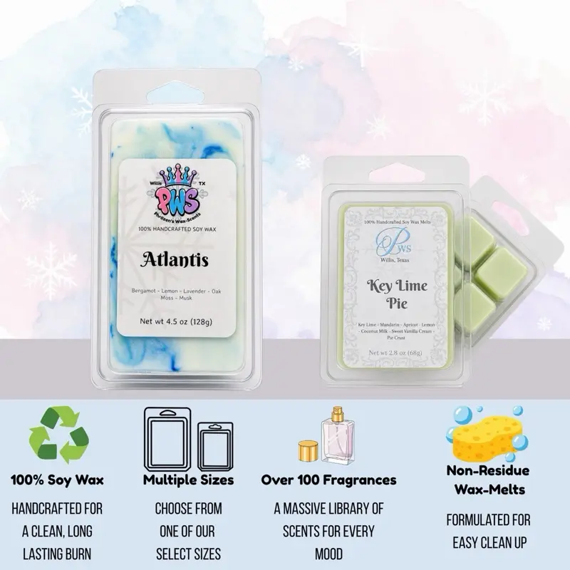 Soy Clamshells - Phr0zen Aroma Scent Product with Over 100 Fragrances for Home Care