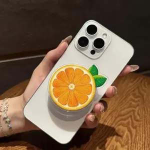 Orange Slice Magsafe Phone Grip, Magnetic Holder with Aesthetic Design, Secure Attachment for iPhone, Gift for Her