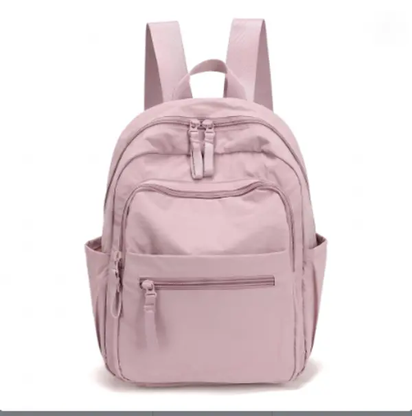 Women's Cozy Korean-Style Mini Backpack, Lightweight Solid-Color Bag with Curved Straps, 2025 Spring Essential for College Students, Travel & Commuting