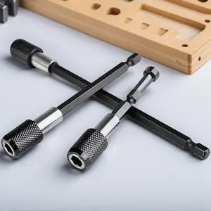 Magnetic Electric Screwdriver Extension Set, Quick Release Hex Adapter, Precision Magnetic Bit Holders for Repair