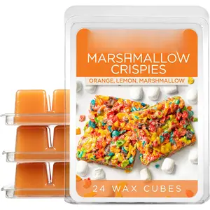 Wax Melts, Wax Cubes  Scent - Marshmallow Crispies - Long Lasting Scented Wax Melts for Warmer, 10oz (24-Cubes)