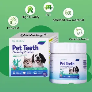 Dog Dental Powder - Teeth Cleaning Powder for Dogs - Dental Powder for Dogs - Dog Dental Care - Plaque & Bad Breath Off Powder Dog - Dental Care Supplies for Small - Medium - Large Dogs teeth clean plaque Dental Hygiene Probiotic Bundle for Dogs