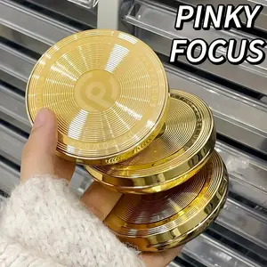 3-Piece Value Set! PINKYFOCUS Finishing Pressed Powder - No Cakey, Long-Lasting & Oil Control, Silky Smooth Translucent Matte Finish. With Mirror & Puff, Portable For Travel. Perfect For Date Night Parties & Valentine's Day Gift!